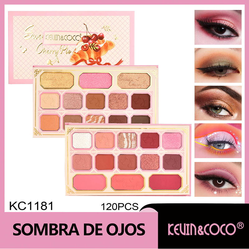 PALETA DE SOMBRAS 26 COLORES CHERRY PIE