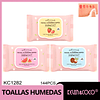 TOALLITAS DESMAQUILLANTES COCO,FRUTILLA Y SANDIA 
