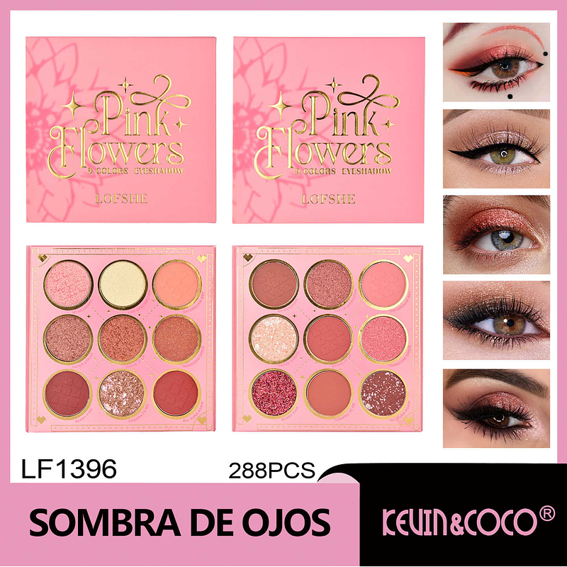 PINK FLOWERS ROSA 9 COLORES 