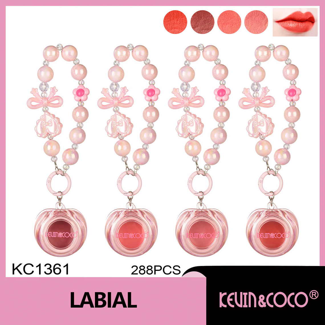 BRILLOS LABIALES PINK ROAD 4 TONOS 1