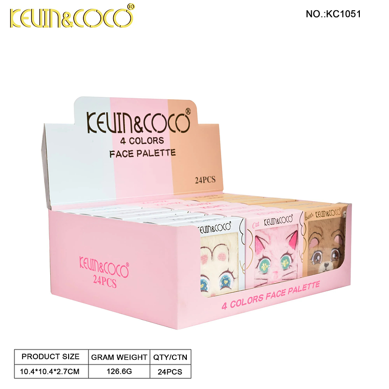 Paleta facial de 4 colores Maoqiu Shijian  2