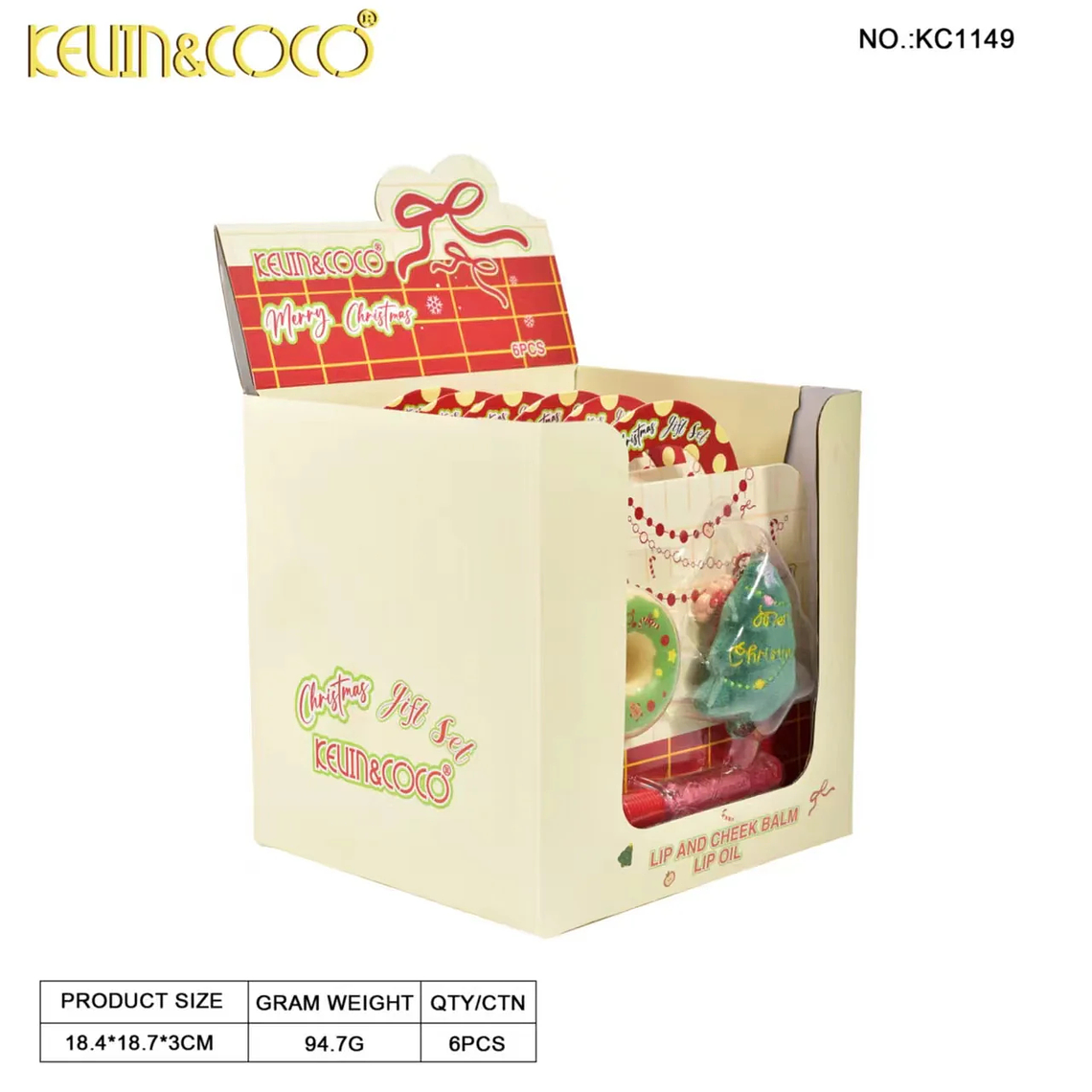 Set de brillo de labios y sombras de ojos 3