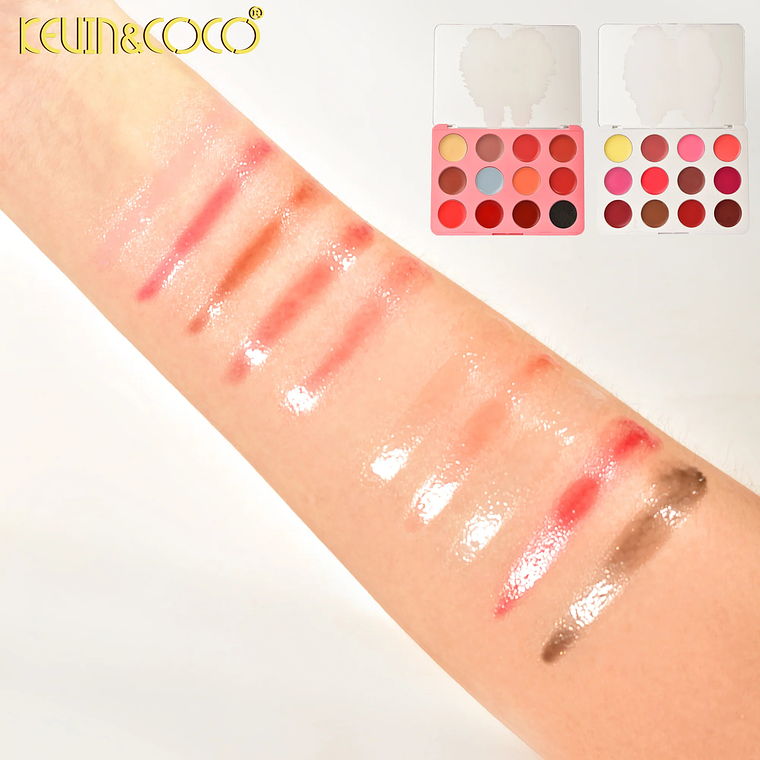 Paleta de 12 labiales cremosos  7