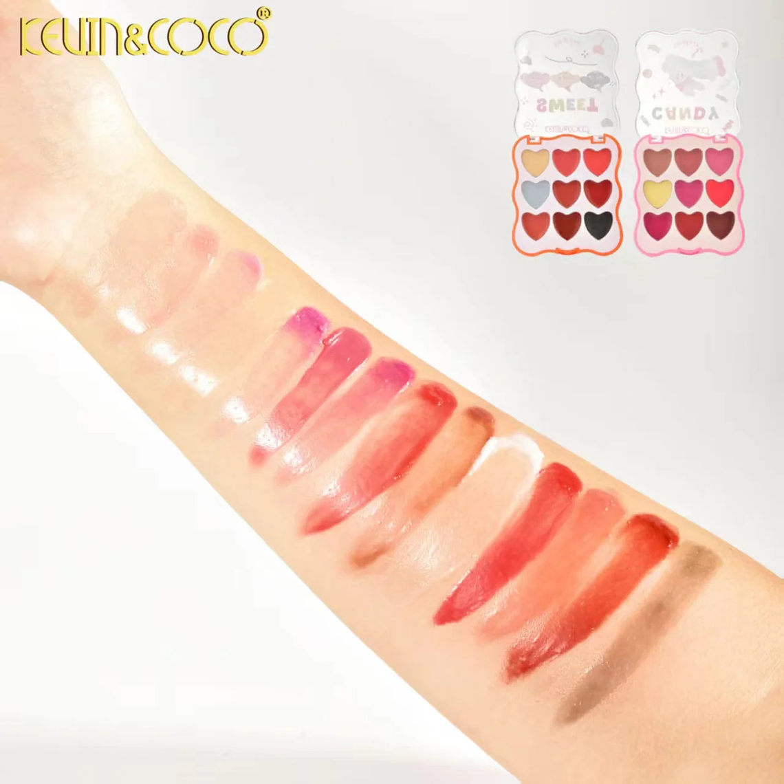 Paleta labial de 9 colores de animalitos 4