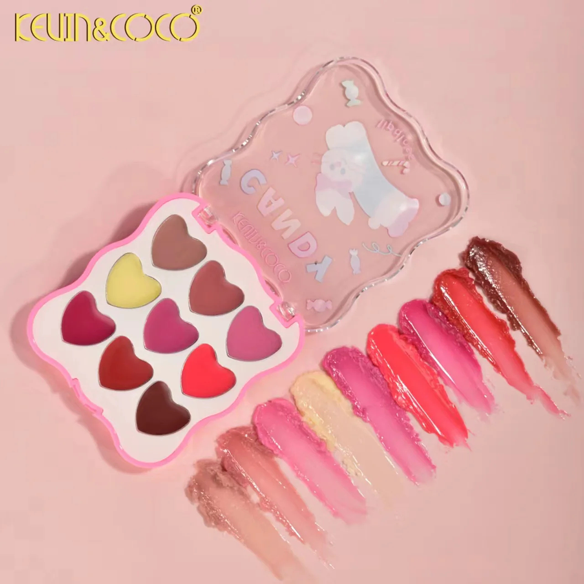 Paleta labial de 9 colores de animalitos 7