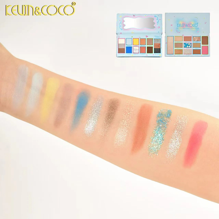   Paleta de 26 colores Dream Fast Travel para rostro, azul  4