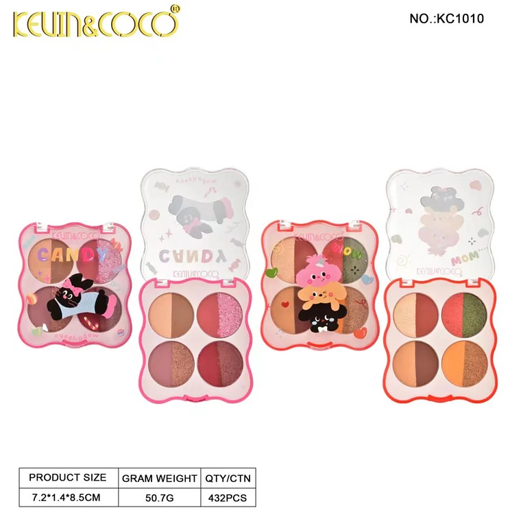 Juego de dos sombras de ojos Candy Animal  2