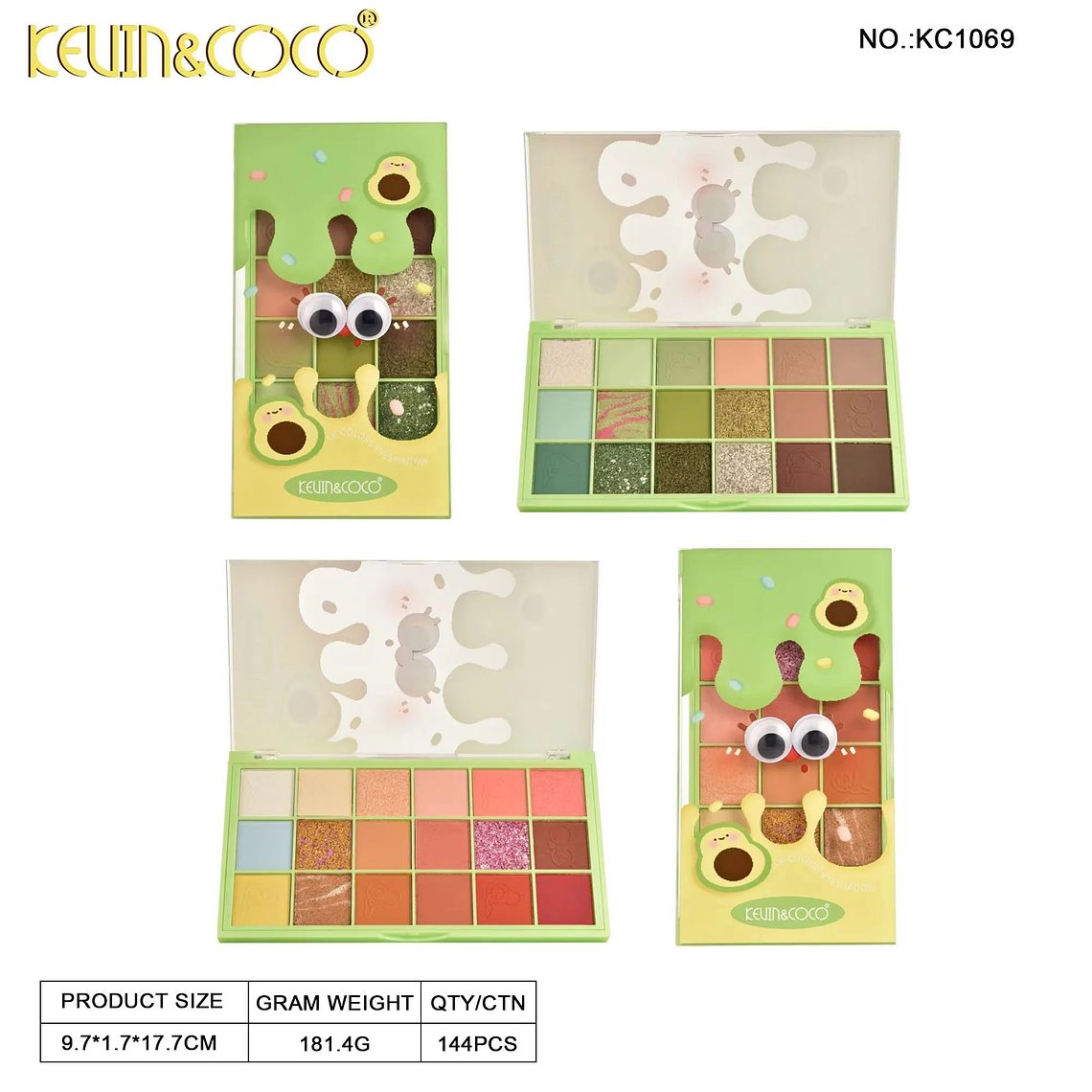   Sombra de ojos Cheese Avocado de 18 colores  6