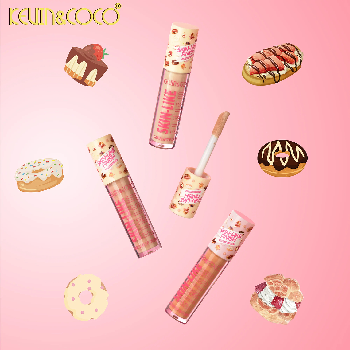  Corrector Fluido Skin Like Finish 6 tonos 5