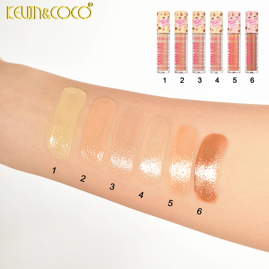  Corrector Fluido Skin Like Finish 6 tonos 7