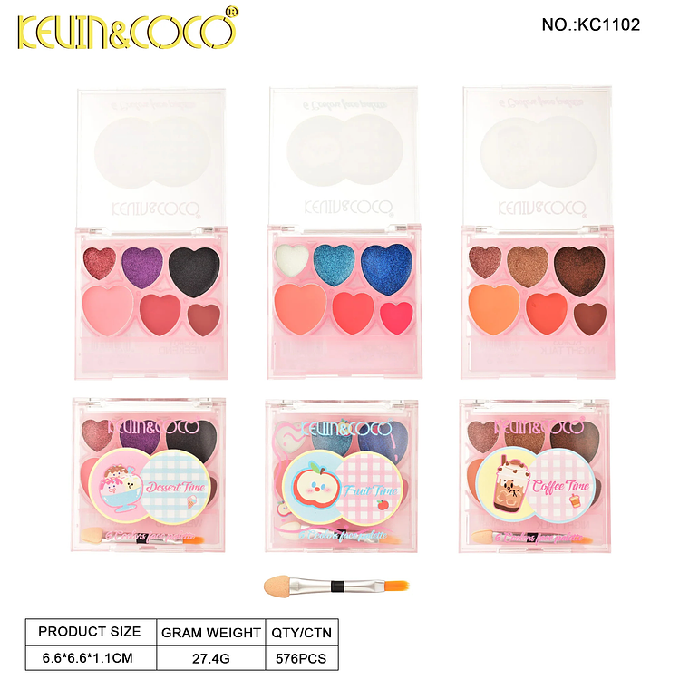  Paleta de sombras de ojos de 6 colores Graffiti Party  5