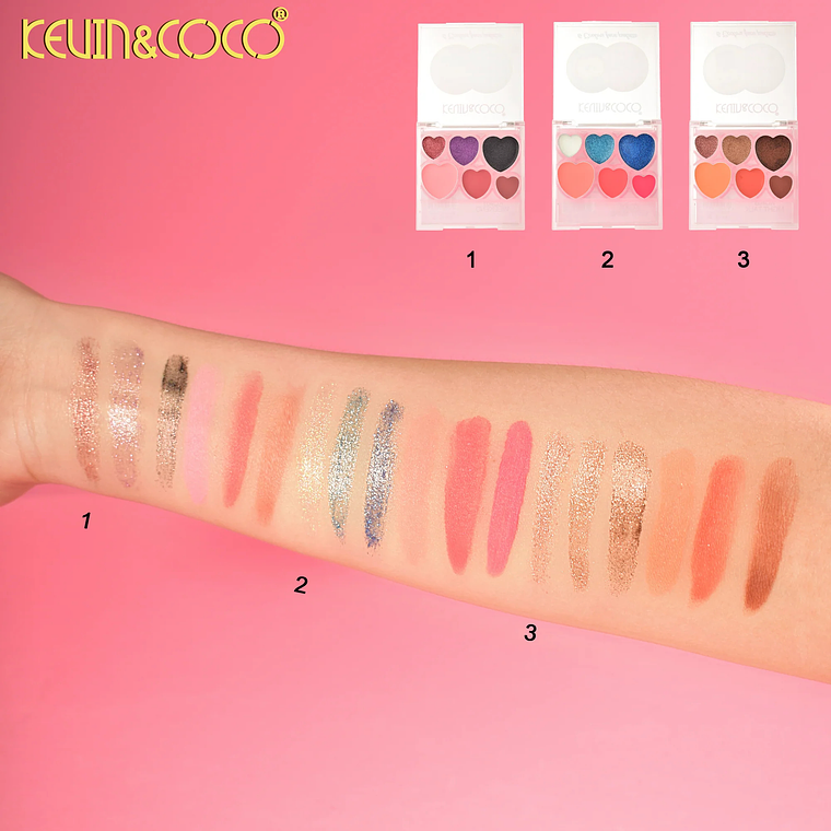  Paleta de sombras de ojos de 6 colores Graffiti Party  6