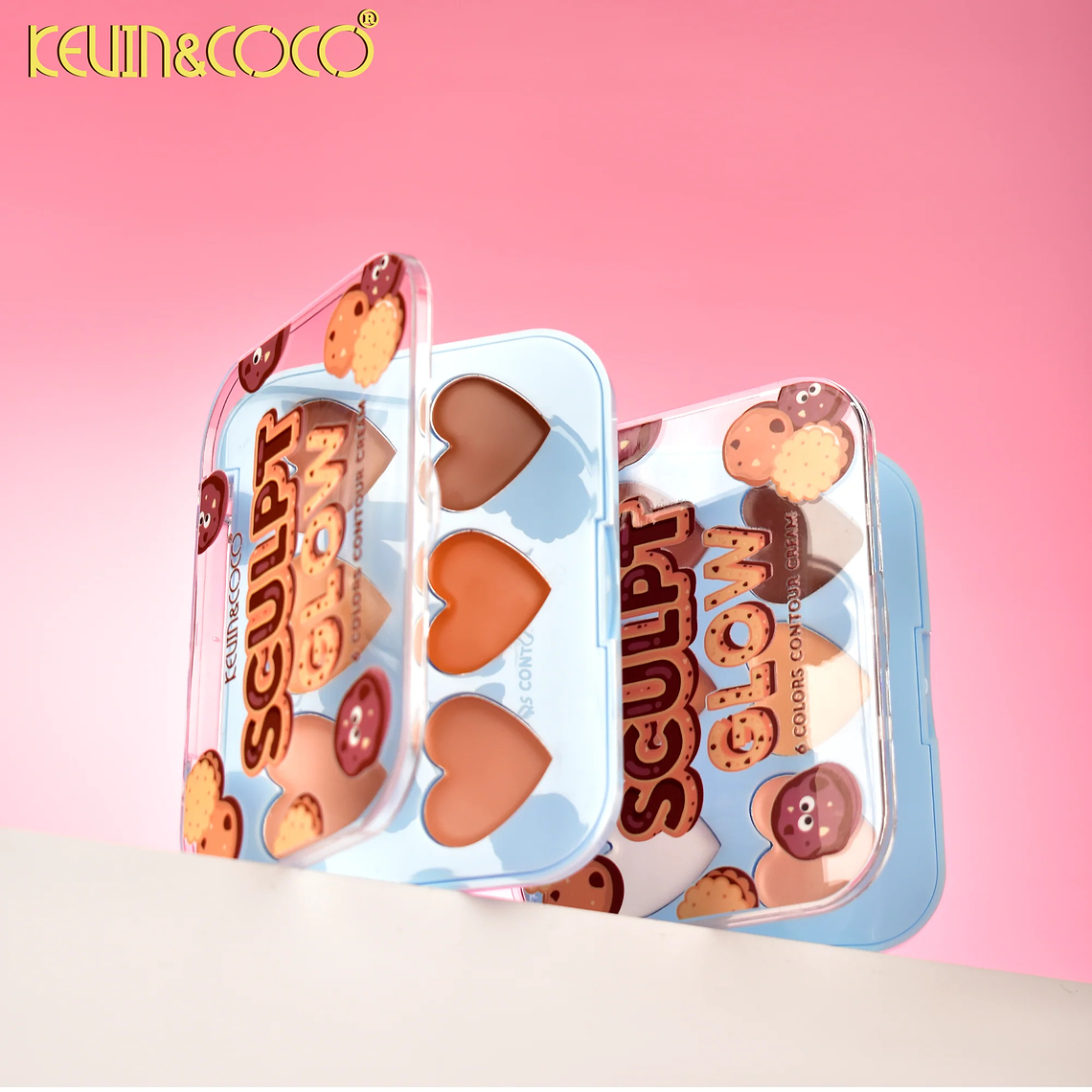   Crema de contorno de seis colores Flower Sweetheart 3