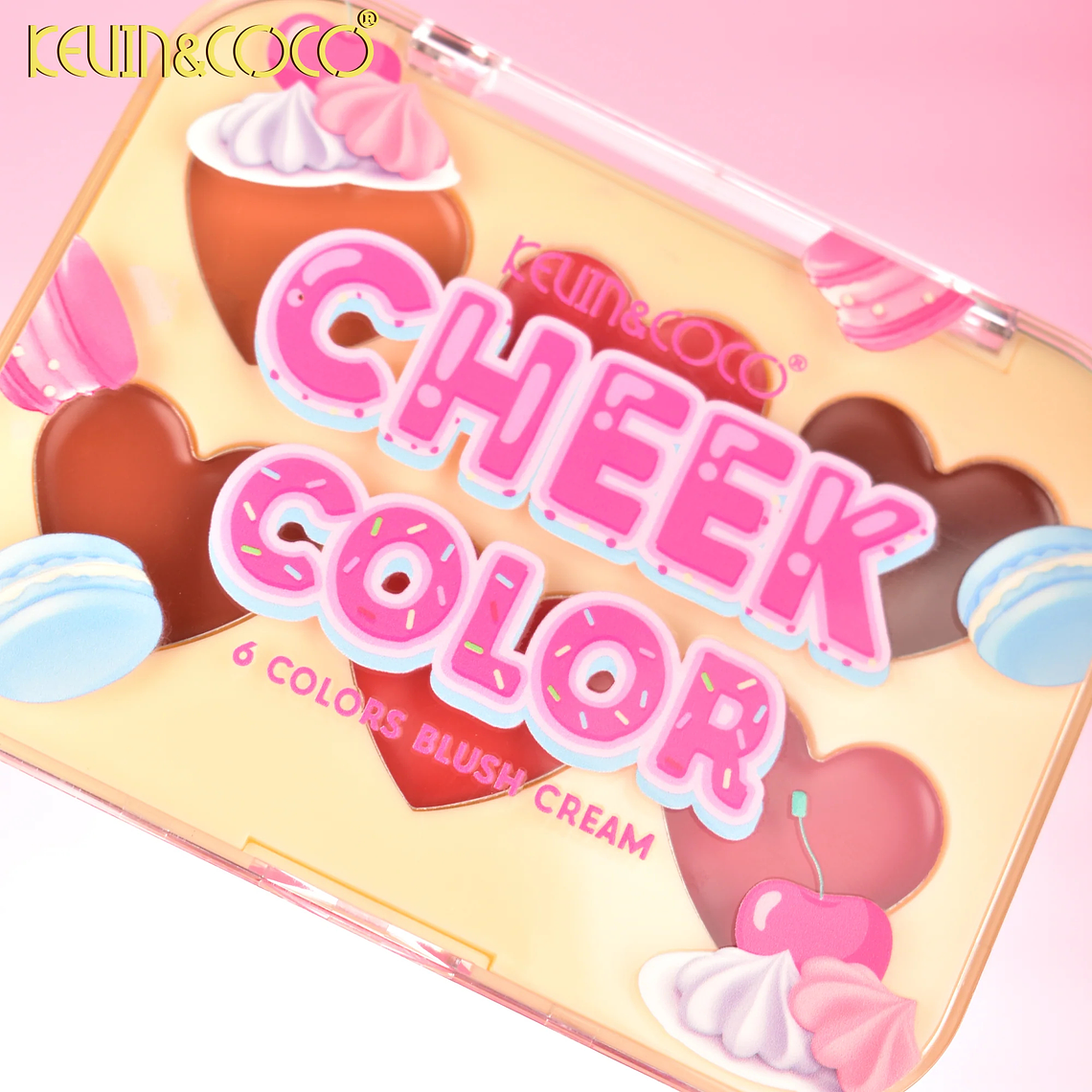 Rubor y Contorno en Crema colorete Sweetheart de seis colores  6
