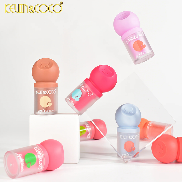   Colorete e iluminador líquido de granada de 8 colores (Grupo B)  rubor e iluminador 6