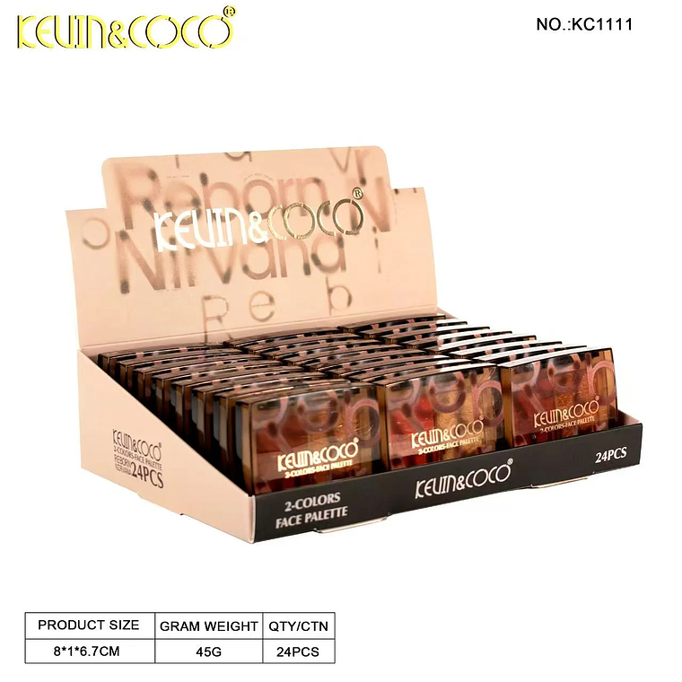  Paleta de colorete e iluminador Rebirth  rubor e iluminador 5