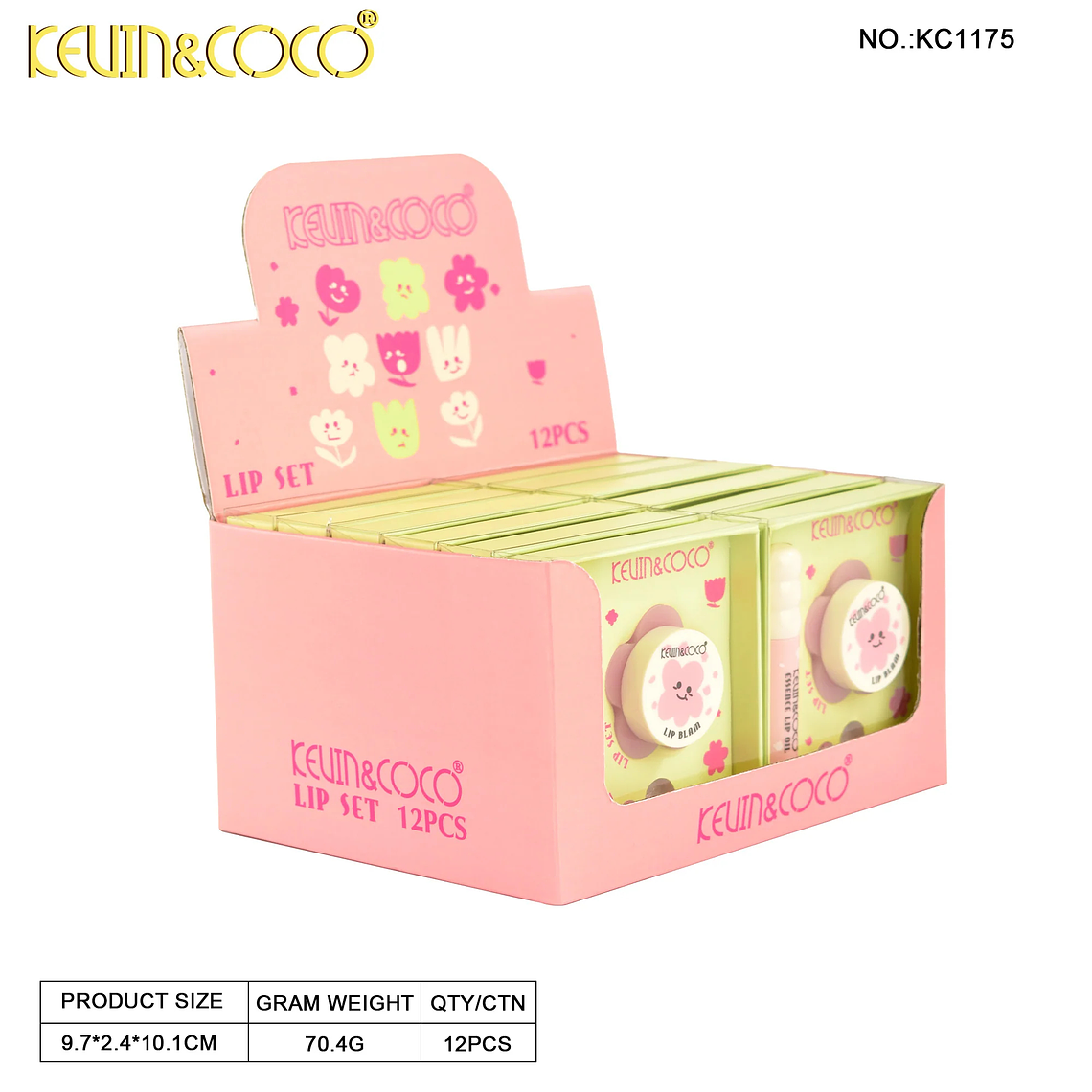 Set de brillo labial, pintalabios y delineador de labios 4