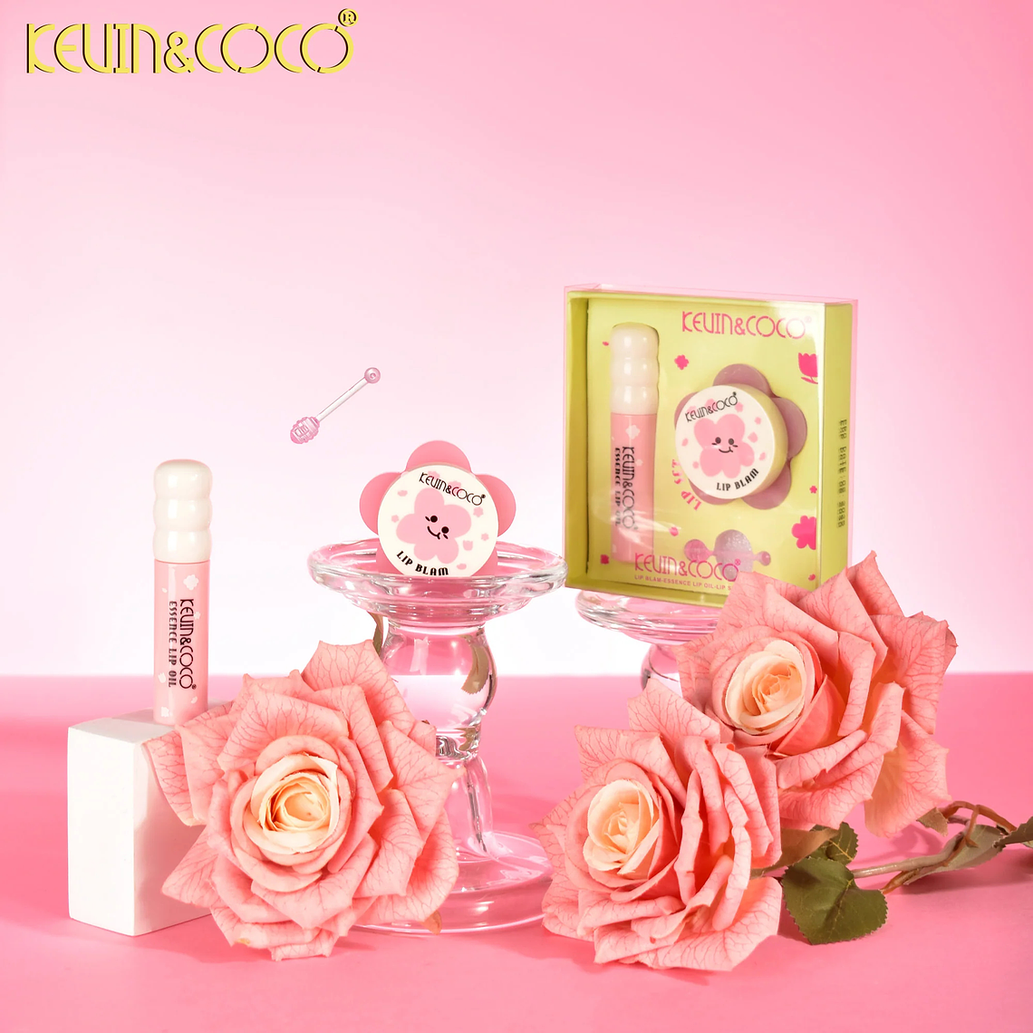 Set de brillo labial, pintalabios y delineador de labios 5