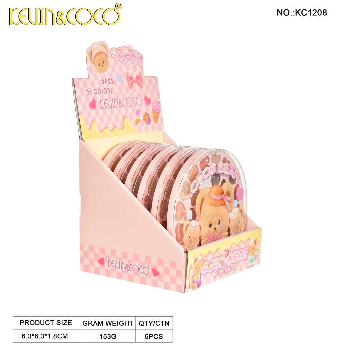 PALETA DE SOMBRA OSITO CARINOSITO COCO BEAR 2