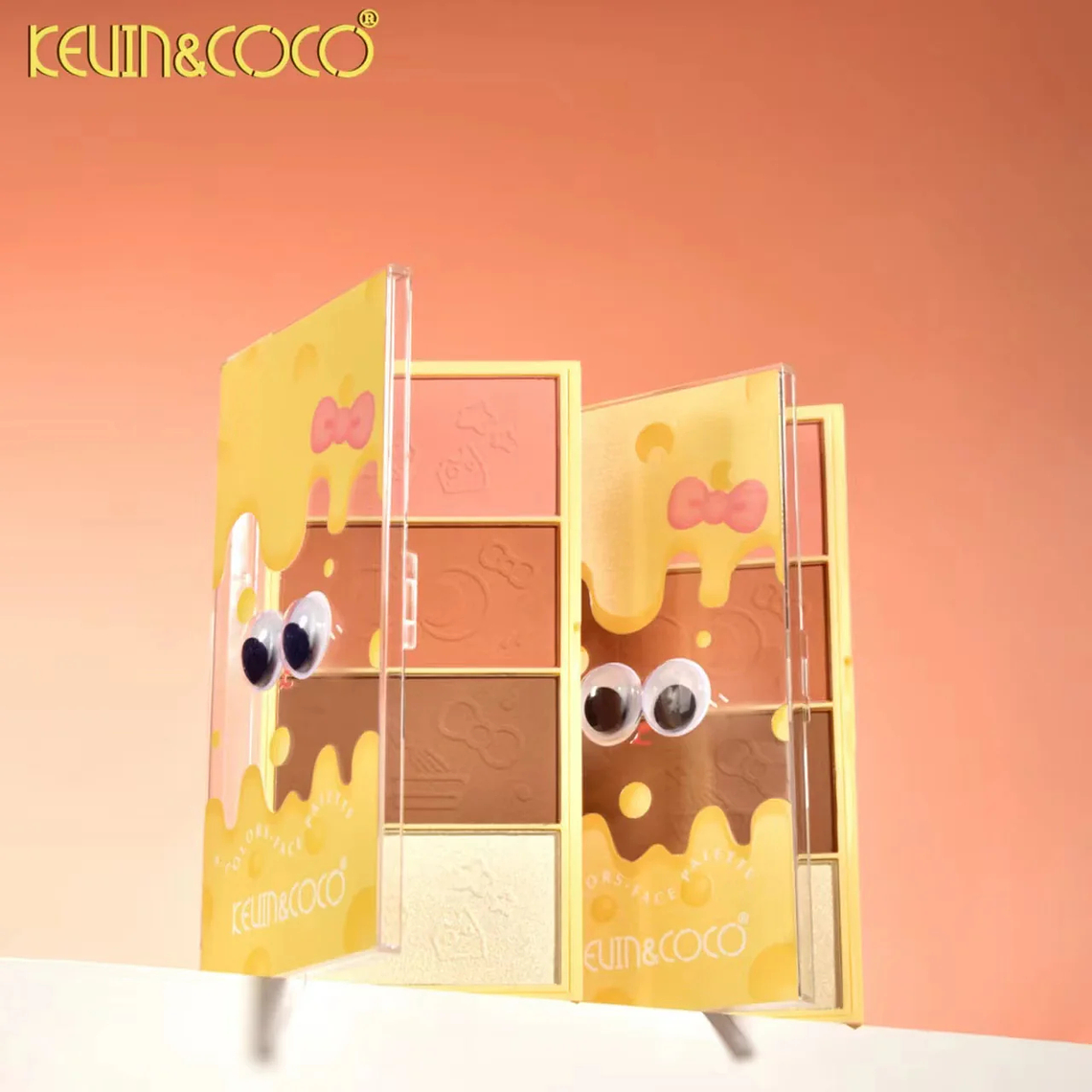 Paleta de Corrector, rubor e iluminador Melty Cheese de 4 colores (2 tonos) 5