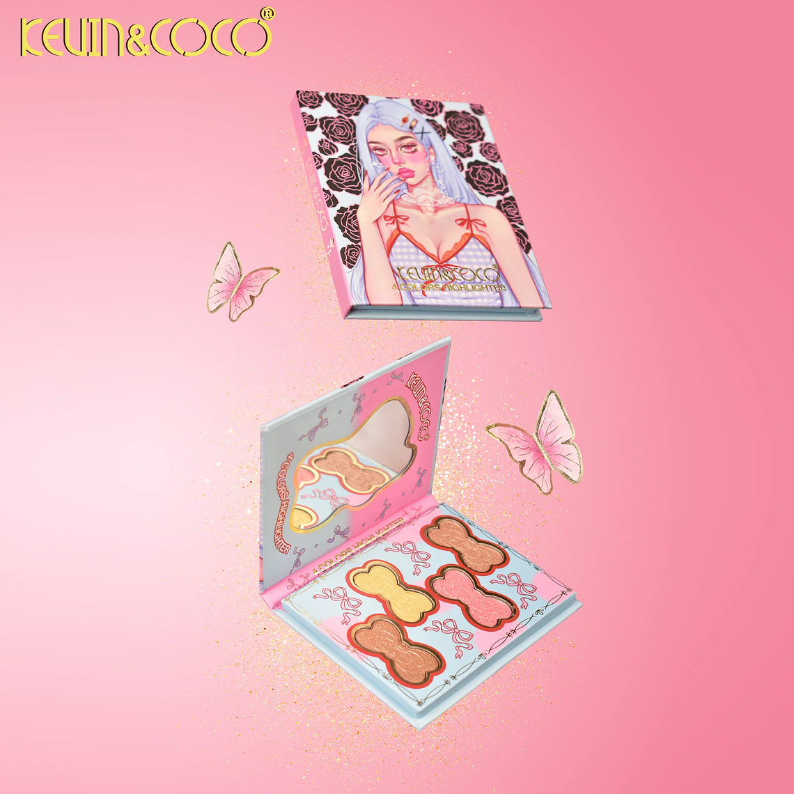 PALETA DE SOMBRAS 62 COLORES MISS ROSE  3