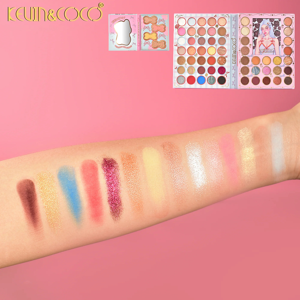 PALETA DE SOMBRAS 62 COLORES MISS ROSE  4
