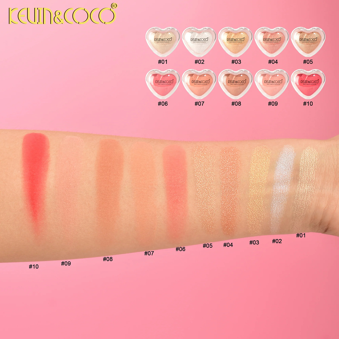 Set De 10 Rubores e Iluminadores Never Love Falters  4