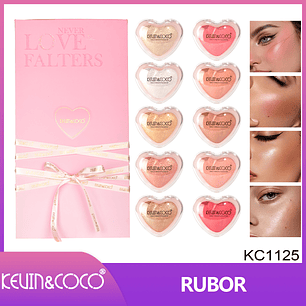 Set De 10 Rubores e Iluminadores Never Love Falters 