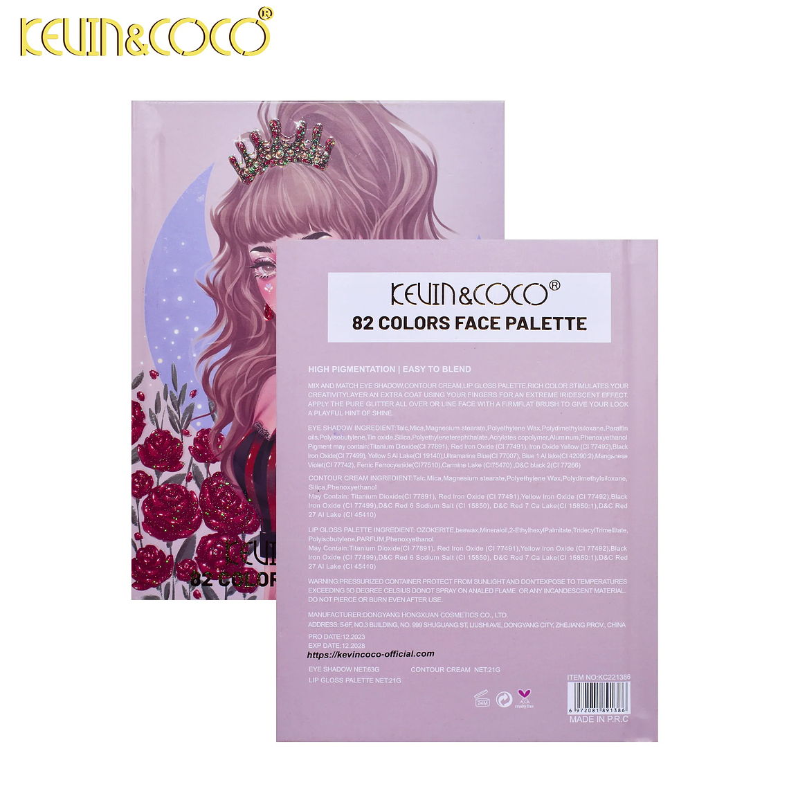 Paleta De Sombras Pink Girl 82 Colores  3