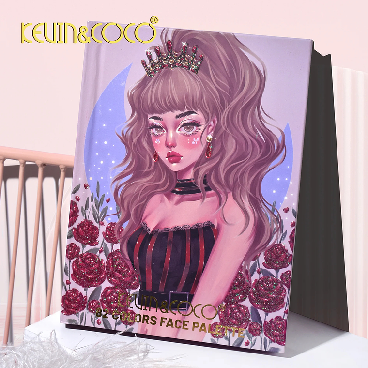 Paleta De Sombras Pink Girl 82 Colores  4