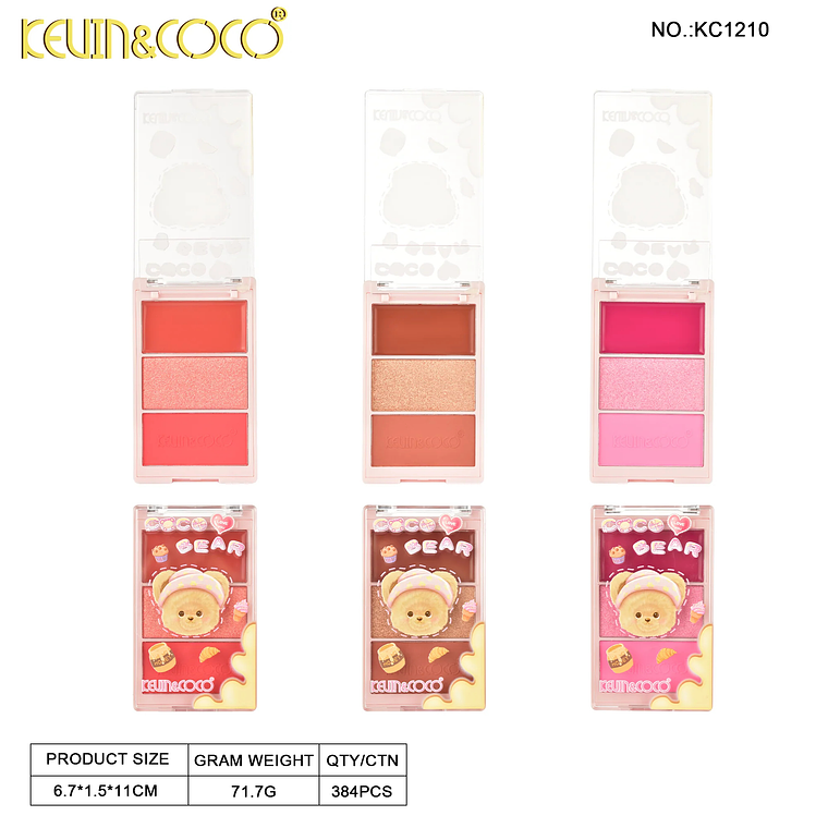Paleta de 3 Sombras Coco Bear  5