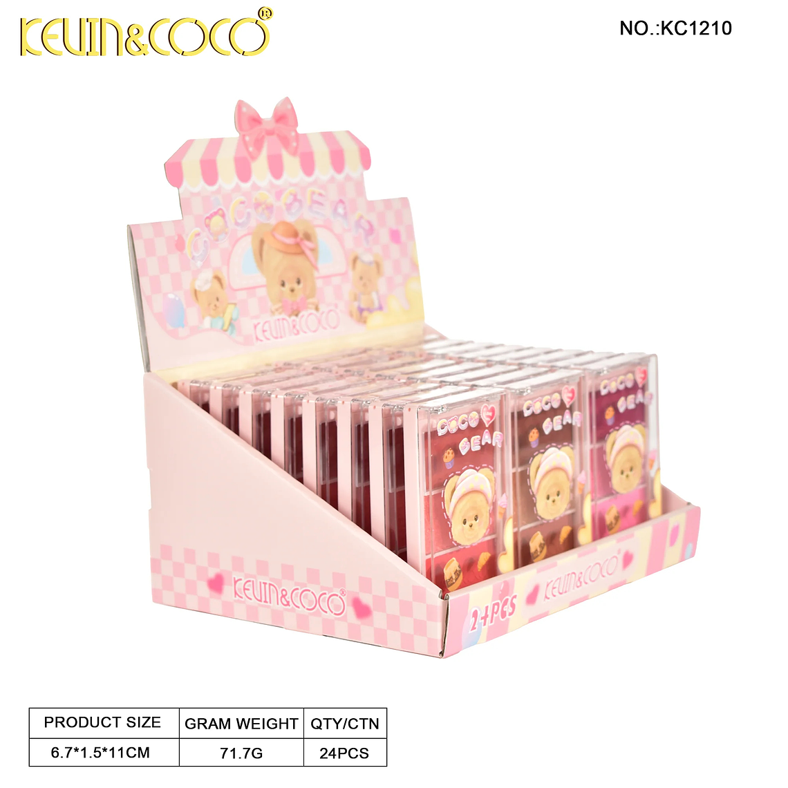 Paleta de 3 Sombras Coco Bear  6
