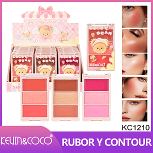 Paleta de 3 contorno RUBOR Coco Bear 