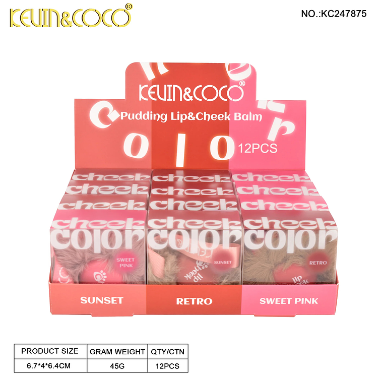 Crema de Labios y Mejillas Lip Cheek 3 Colores  2