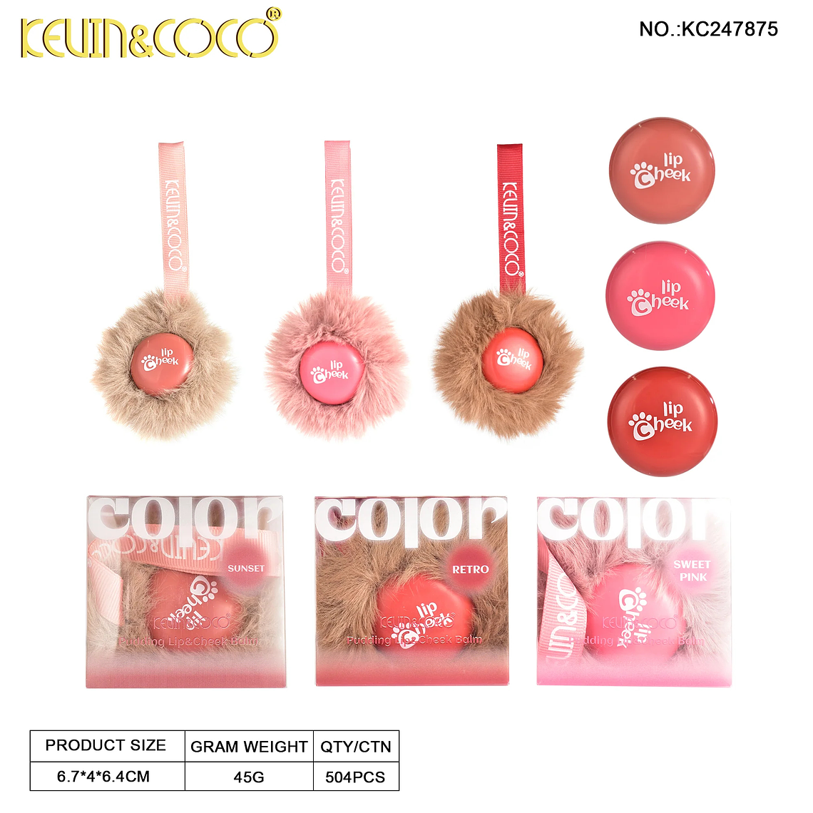 Crema de Labios y Mejillas Lip Cheek 3 Colores  5