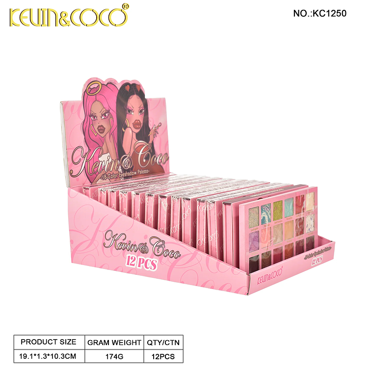 PALETA DE 18 COLORES BAD GIRLS 8