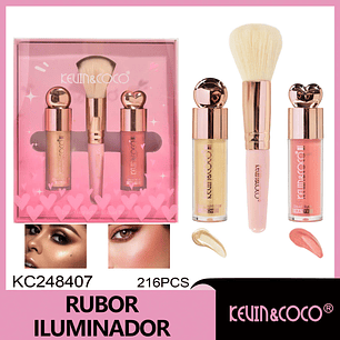 Set de rubor e iluminador  rare pretty