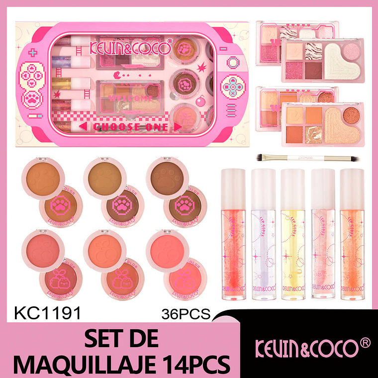 Set de sombras y labiales choose one 14 unds 1