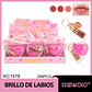 Set de labiales con llavero de corazon - Miniatura 1