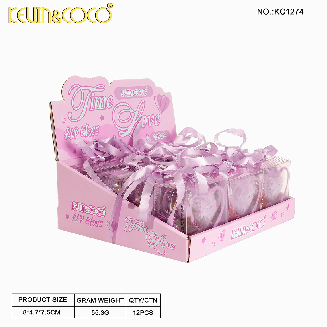 Set de brillos labiales Time Love  3