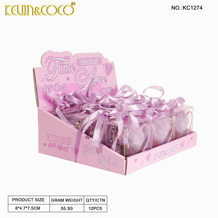 Set de brillos labiales Time Love  3