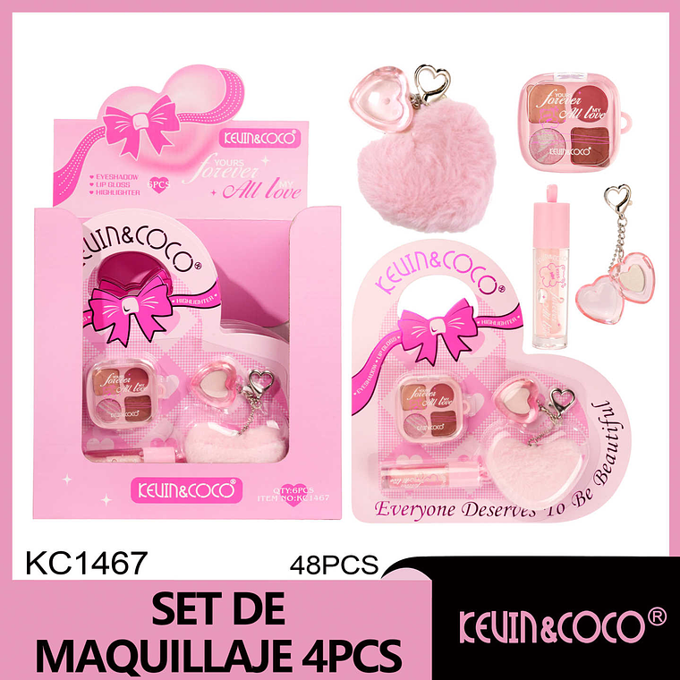 Set de maquillaje 4 pcs Poema De Amor  1
