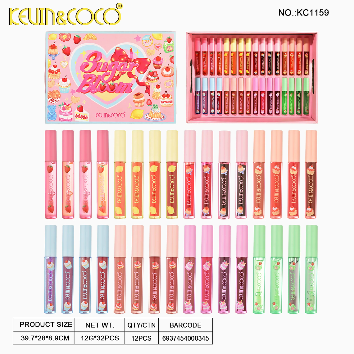 Set de Brillos Labiales 32pcs  3