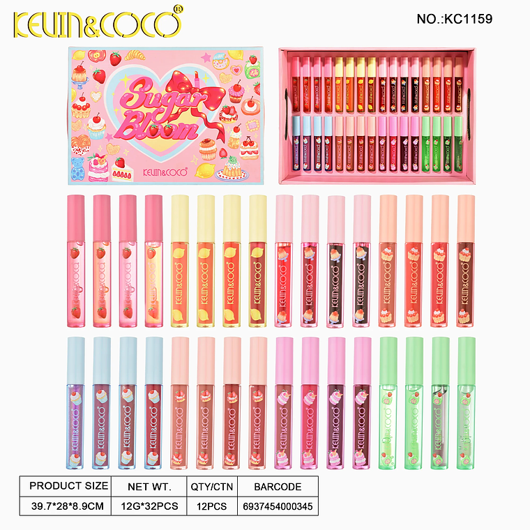Set de Brillos Labiales 32pcs  3