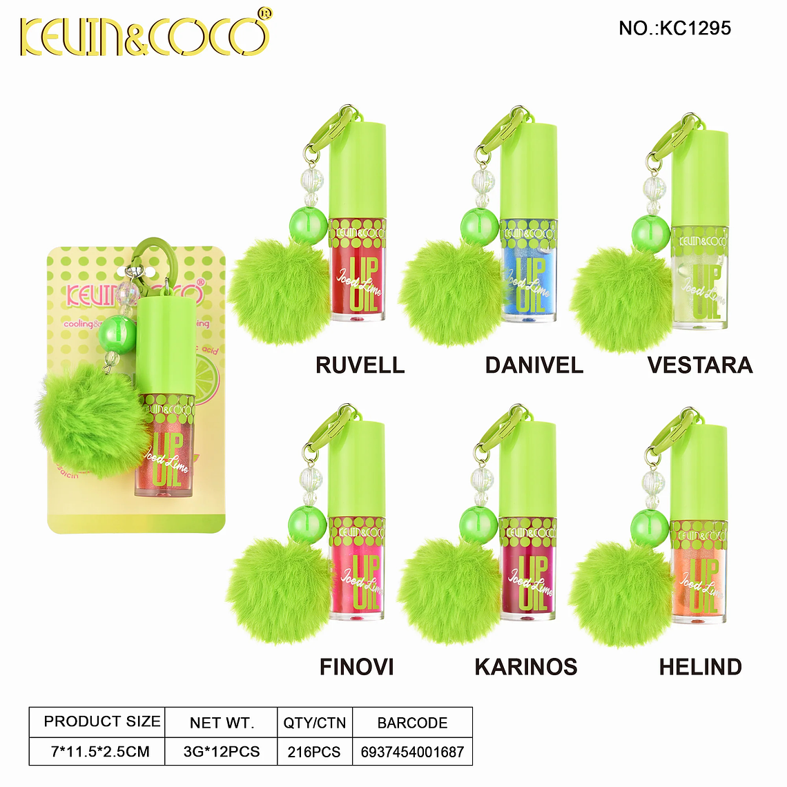  Aceite Labial con PonPon  8