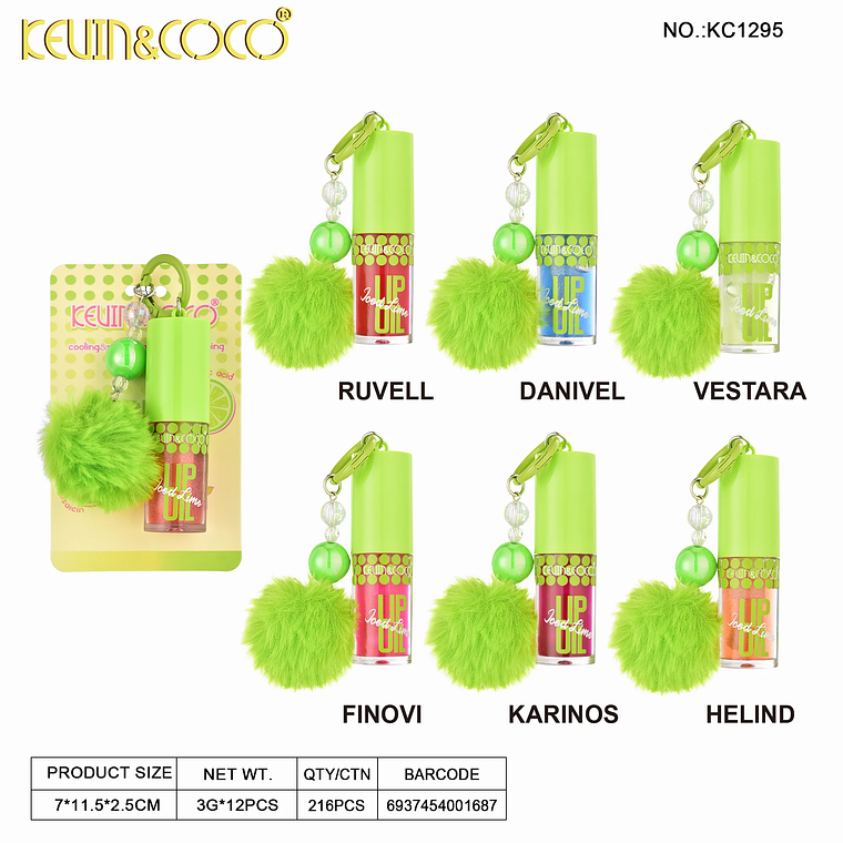  Aceite Labial con PonPon  8