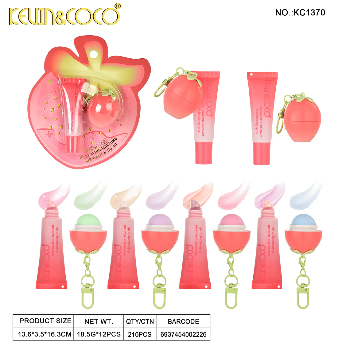 Set Labial de 2pcs StrawBerry  3