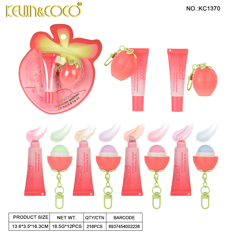 Set Labial de 2pcs StrawBerry  3