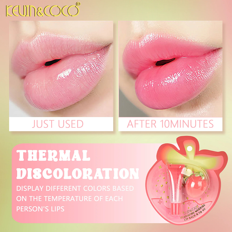 Set Labial de 2pcs StrawBerry  4