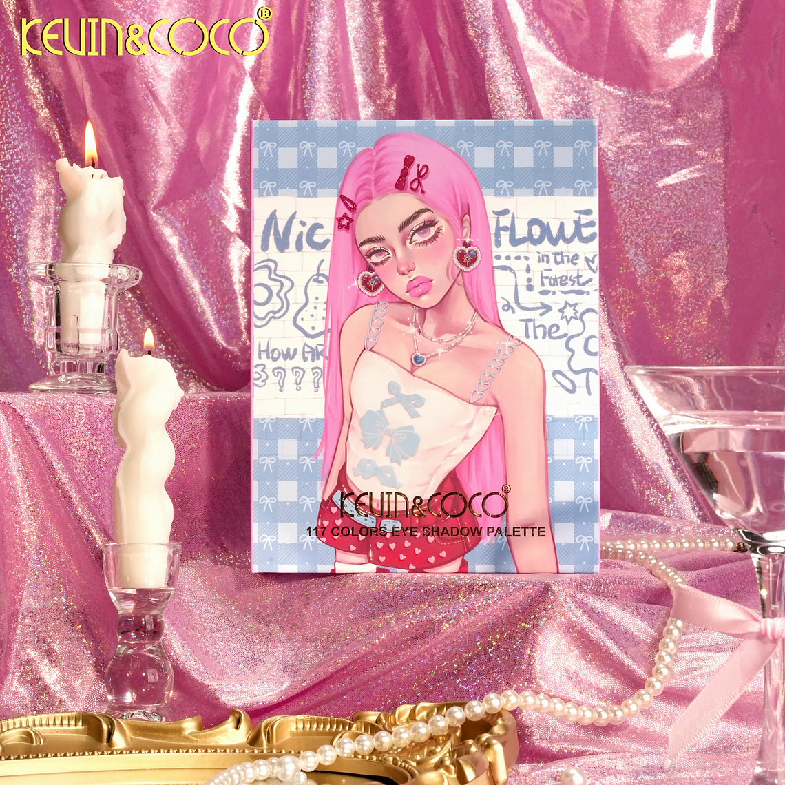 Paleta de Sombras Nice Flower de 117 Colores  6